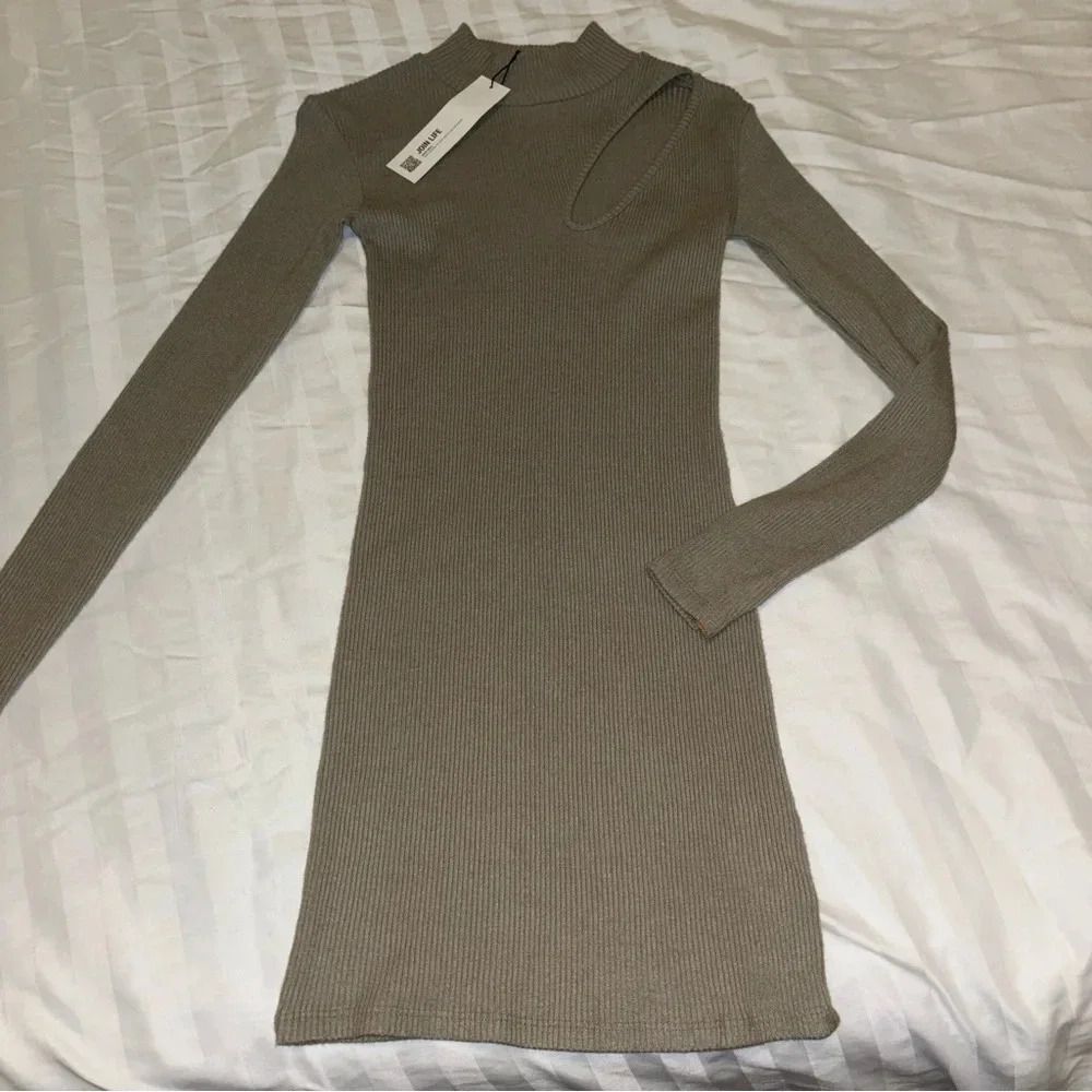 NWT Zara Ribbed Bodycon Dress